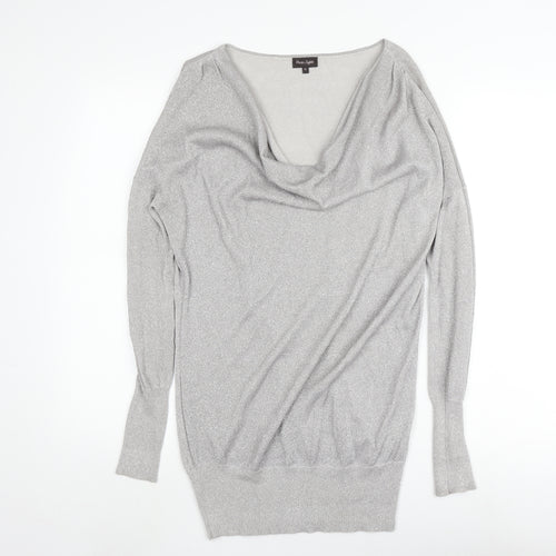Phase Eight Women's Silver Knit Pullover Jumper, Size 12