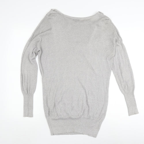 Phase Eight Women's Silver Knit Pullover Jumper, Size 12
