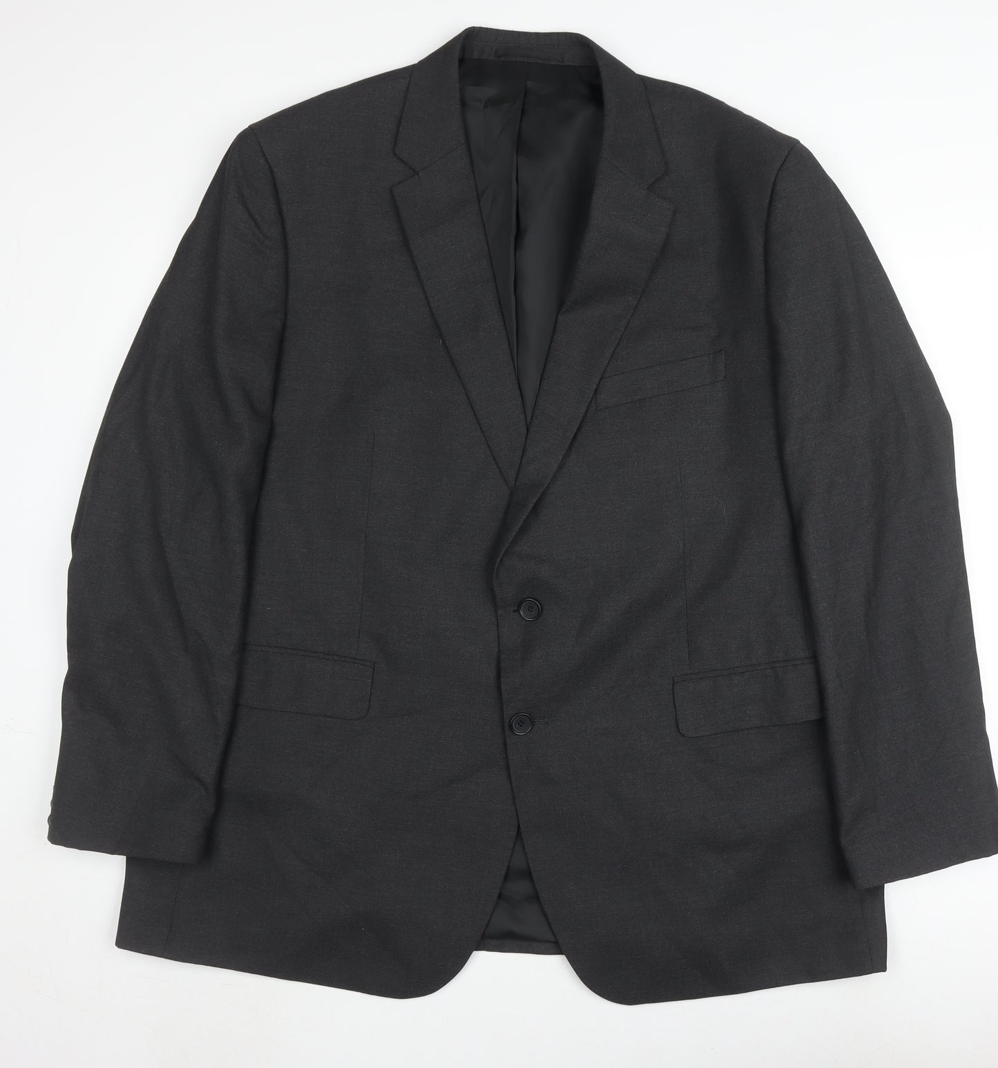 Moss Men's Black Regular Fit Suit Jacket 48R