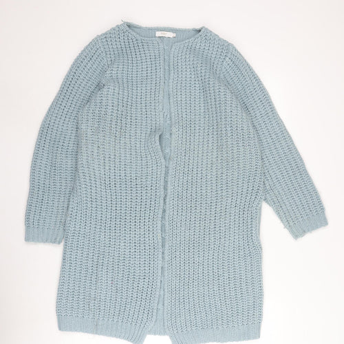 Cotton Traders Women's Blue Open Front Cardigan Size 14