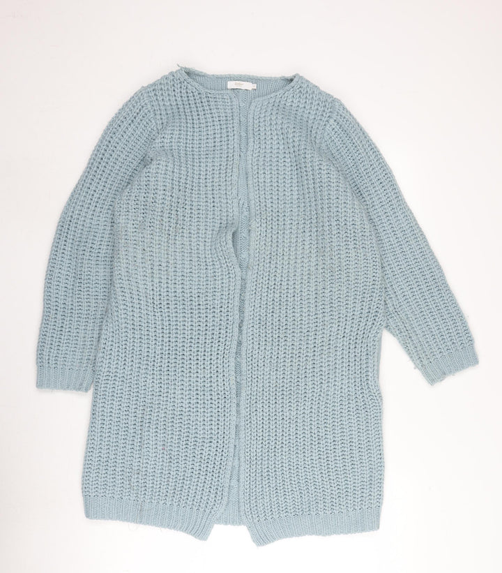 Cotton Traders Women's Blue Open Front Cardigan Size 14