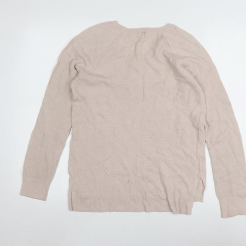 Gap Women's Beige V-Neck Pullover Jumper, Size S