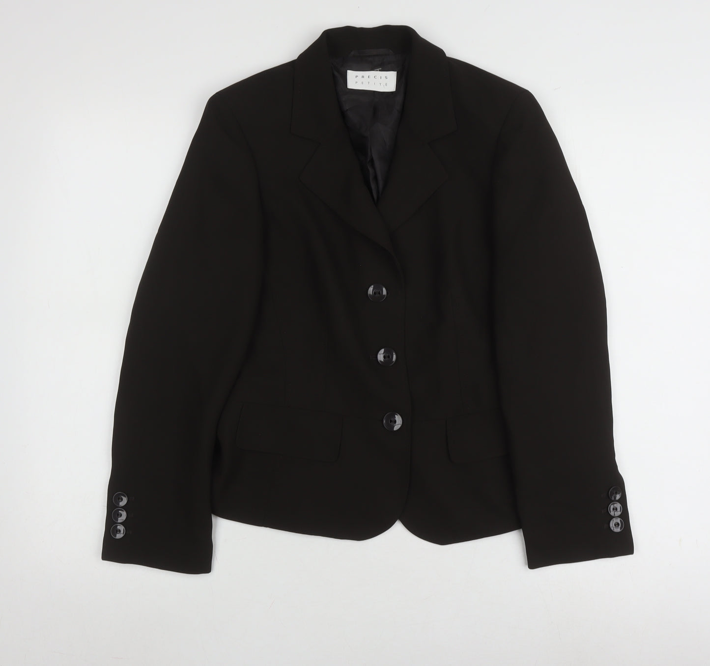 Precis Petite Women's Black Blazer Size 10 Business Jacket