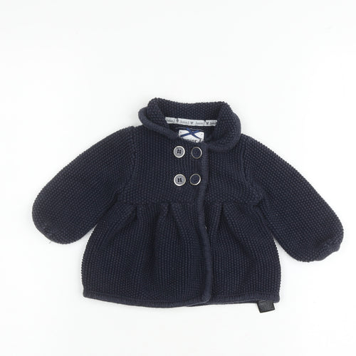 Junior J Unisex Baby Blue Cardigan, 9-12 Months, Casual Knit