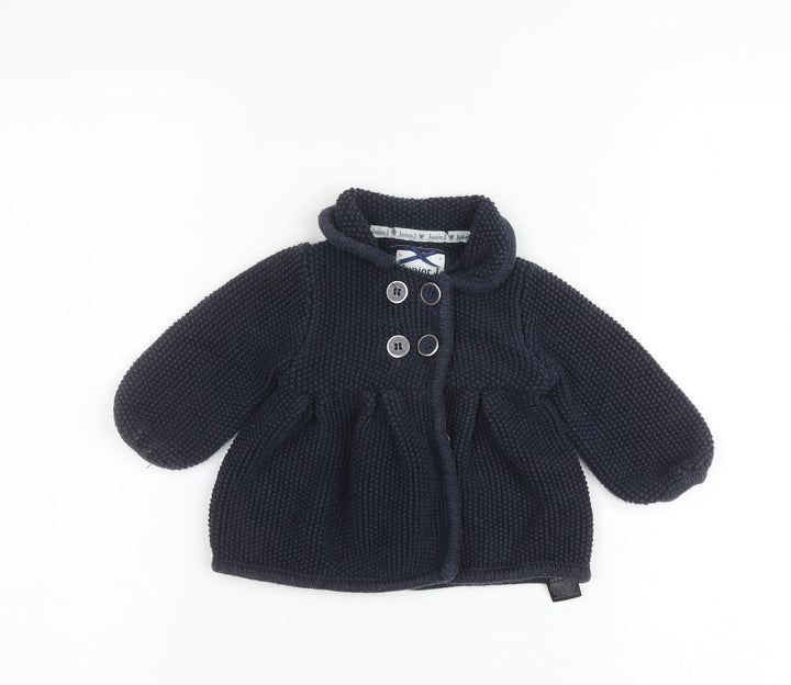 Junior J Unisex Baby Blue Cardigan, 9-12 Months, Casual Knit