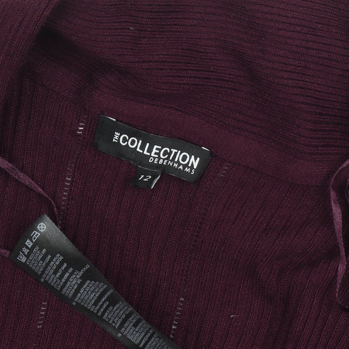 The Collection Women's Purple Open Front Cardigan Size 12