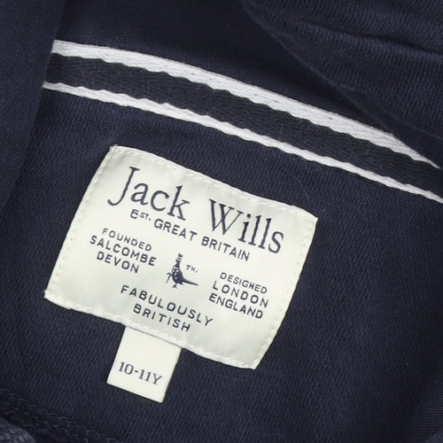 Jack Wills Boys Blue Hoodie 10-11 Years Pullover Casual