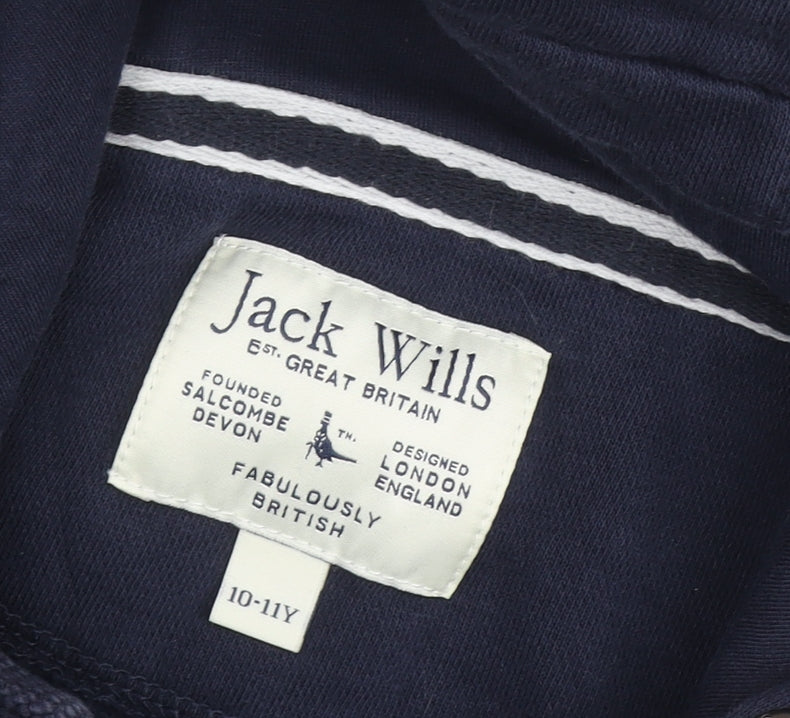 Jack Wills Boys Blue Hoodie 10-11 Years Pullover Casual