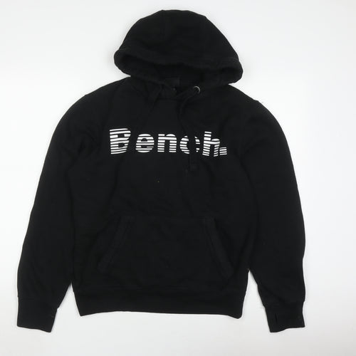 Bench Mens Black Graphic hoodie Size S