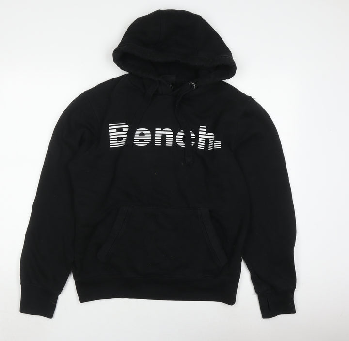 Bench Mens Black Graphic hoodie Size S