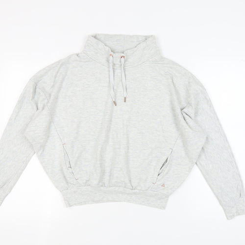 Next Women's Grey Sweatshirt, Size 8, High Neck, Casual