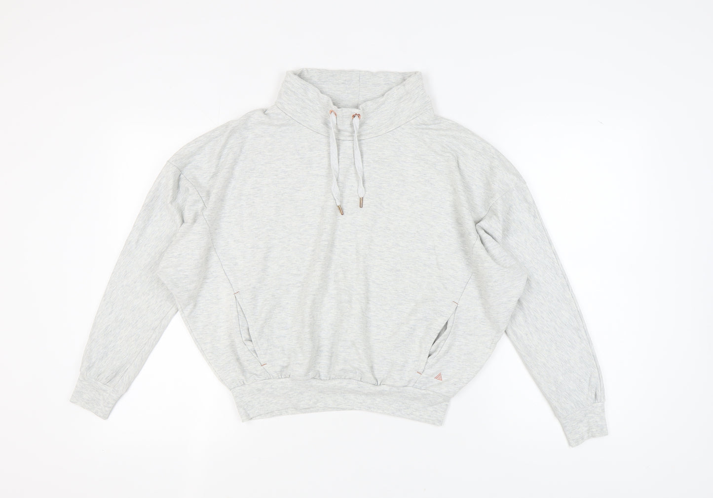 Next Women's Grey Sweatshirt, Size 8, High Neck, Casual