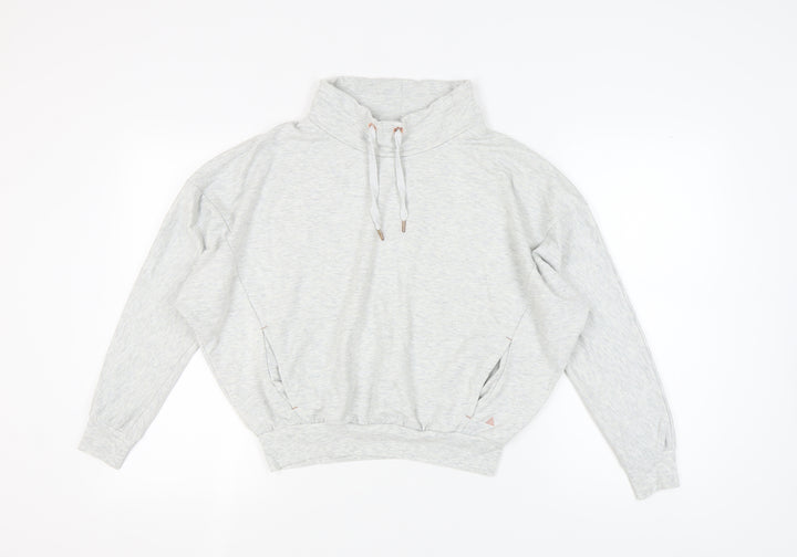 Next Women's Grey Sweatshirt, Size 8, High Neck, Casual