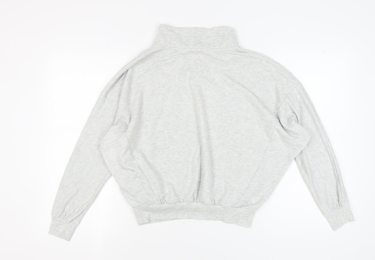 Next Women's Grey Sweatshirt, Size 8, High Neck, Casual