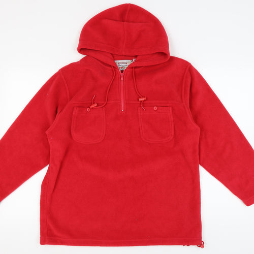 Fabrizio Red Unisex Hoodie M Pullover Casual Winter