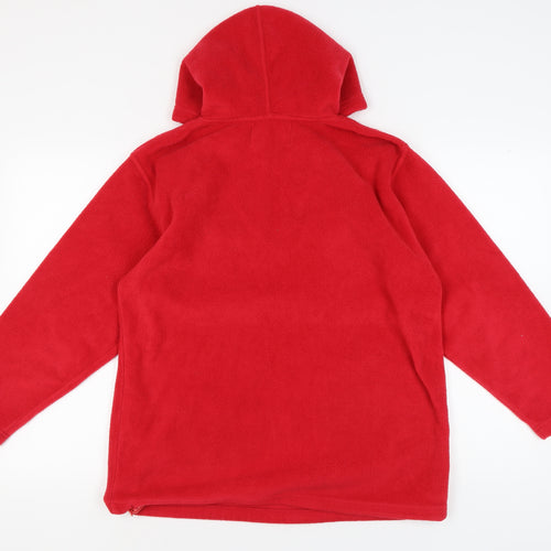 Fabrizio Red Unisex Hoodie M Pullover Casual Winter
