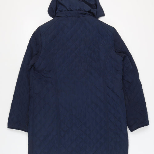 Bonmarché Women's Blue Quilted Jacket Size 16