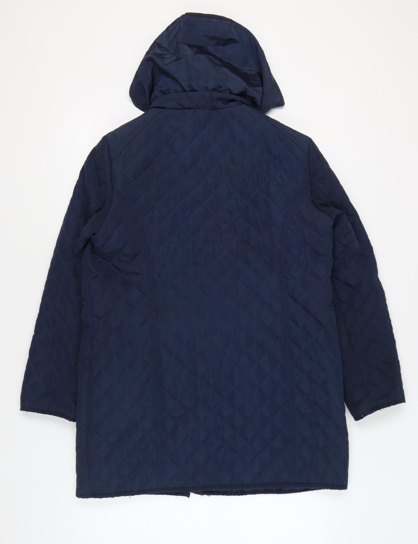 Bonmarché Women's Blue Quilted Jacket Size 16
