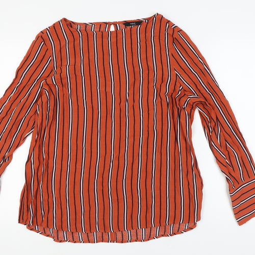 Next Women's Multicoloured Striped Blouse Size 18
