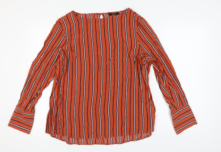 Next Women's Multicoloured Striped Blouse Size 18