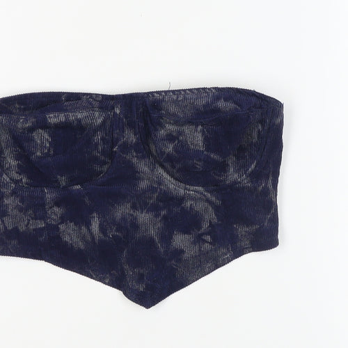 Missguided Women's Blue Strapless Camisole Top Size 8