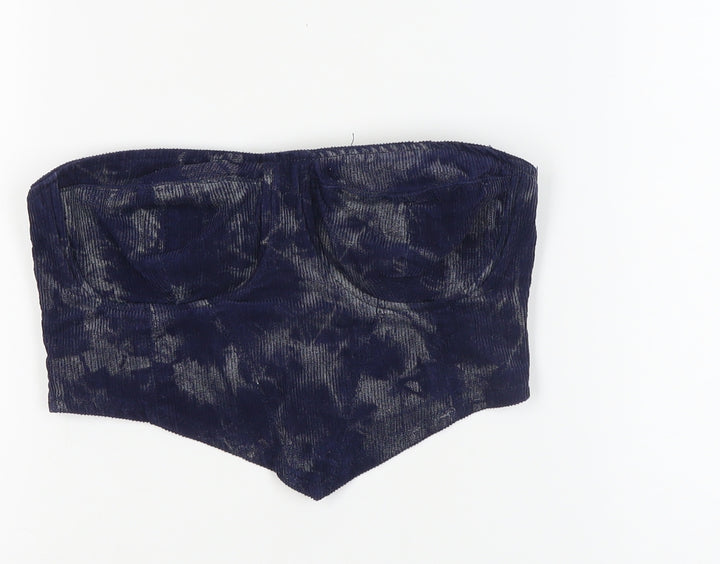 Missguided Women's Blue Strapless Camisole Top Size 8