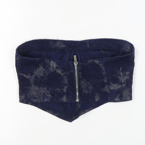 Missguided Women's Blue Strapless Camisole Top Size 8