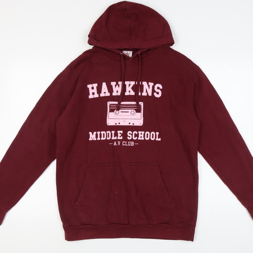 Stars & Stripes Unisex Red Large Pullover Hoodie