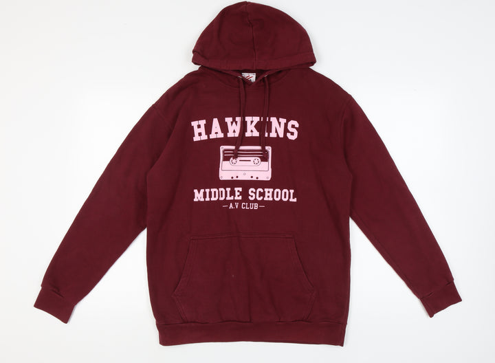 Stars & Stripes Unisex Red Large Pullover Hoodie
