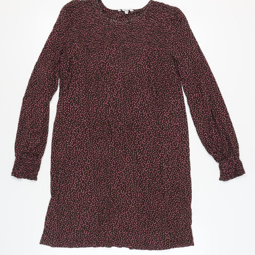Next Women's Brown Knit Dress Long Sleeve Size 14