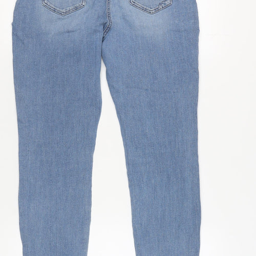 Next Women's Blue Skinny Jeans Size 10 Tall, Studded Accents