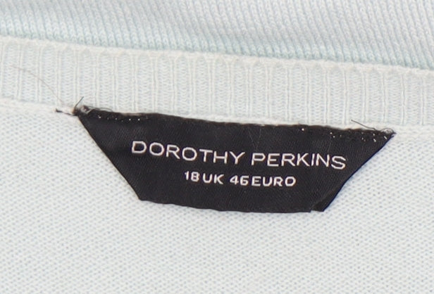 Dorothy Perkins Women's Blue Pullover Jumper Size 18