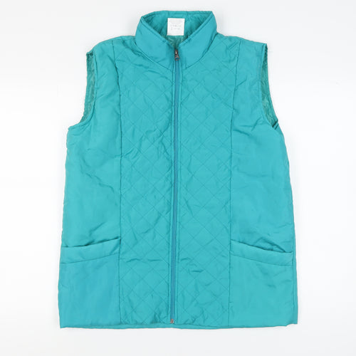 Anne De Lançay Women's Blue Quilted Waistcoat M