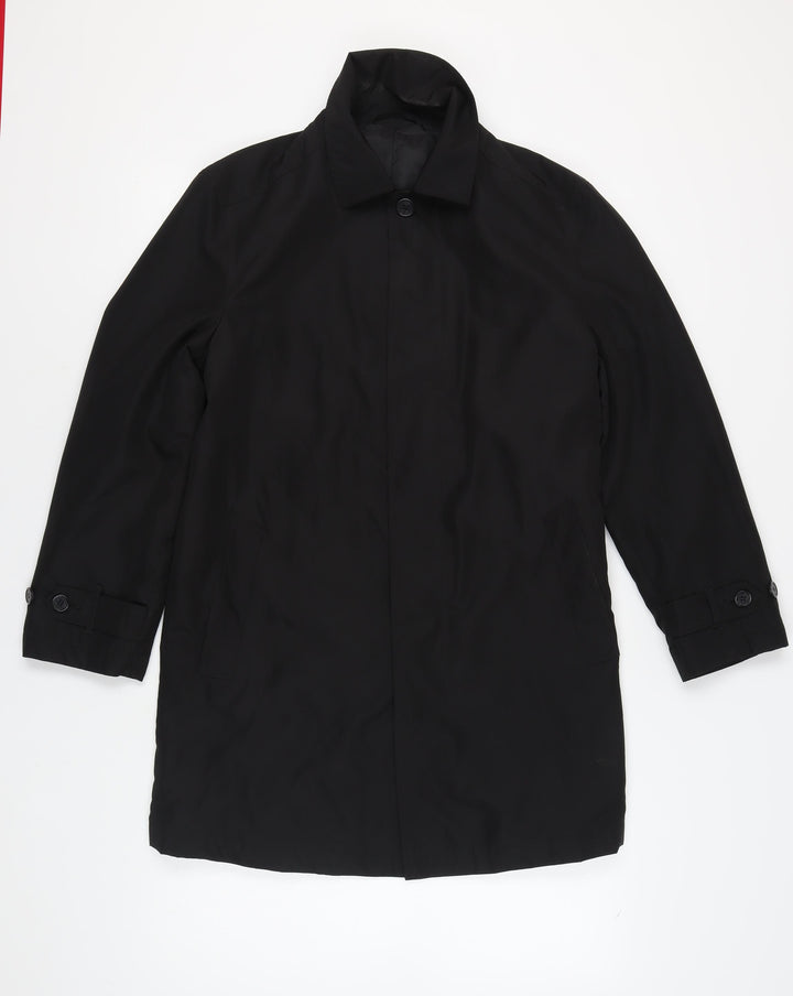 Marks and Spencer Men's Black Overcoat S