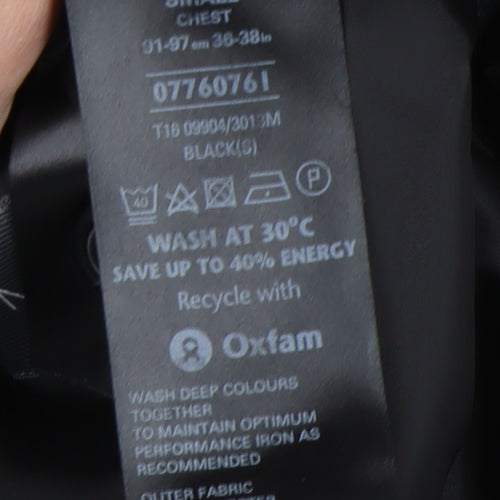 Marks and Spencer Men's Black Overcoat S