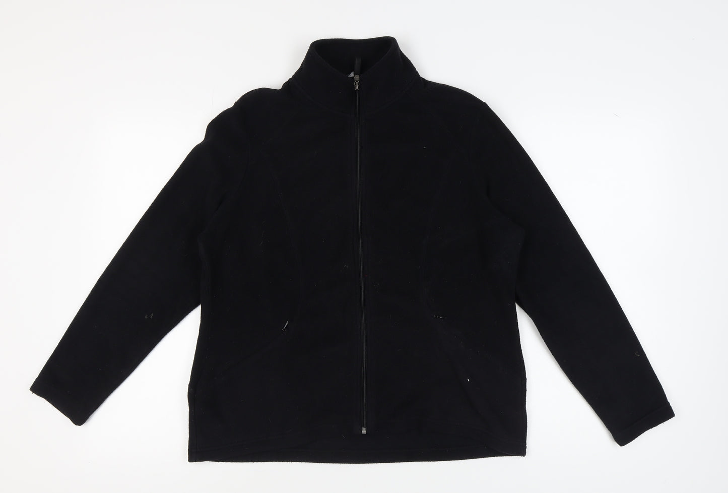 Marks and Spencer Women's Black Fleece Jacket Size 16