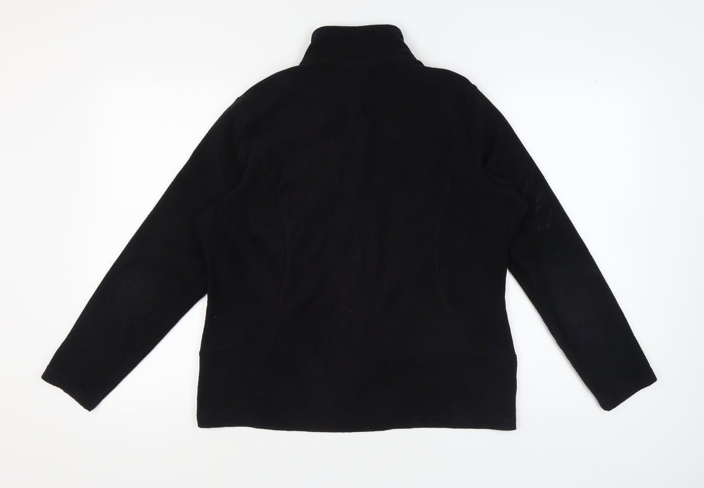 Marks and Spencer Women's Black Fleece Jacket Size 16