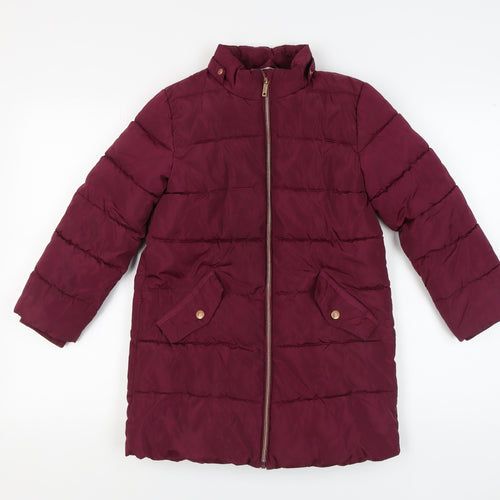 John Lewis Girls Red Puffer Jacket 9 Years