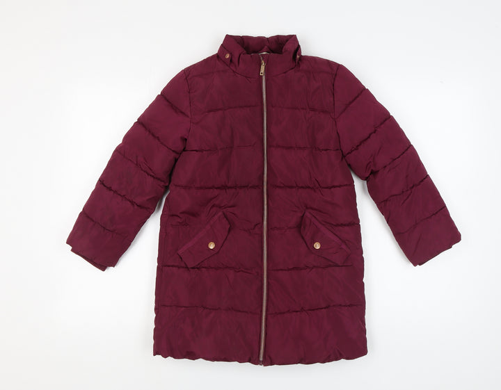 John Lewis Girls Red Puffer Jacket 9 Years