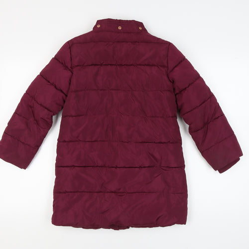 John Lewis Girls Red Puffer Jacket 9 Years