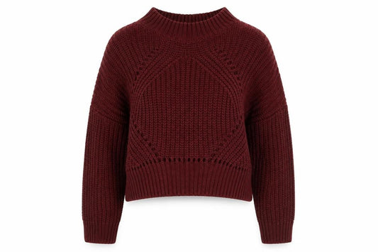 Front view of New Look girls’ red jumper, size 10-11, years