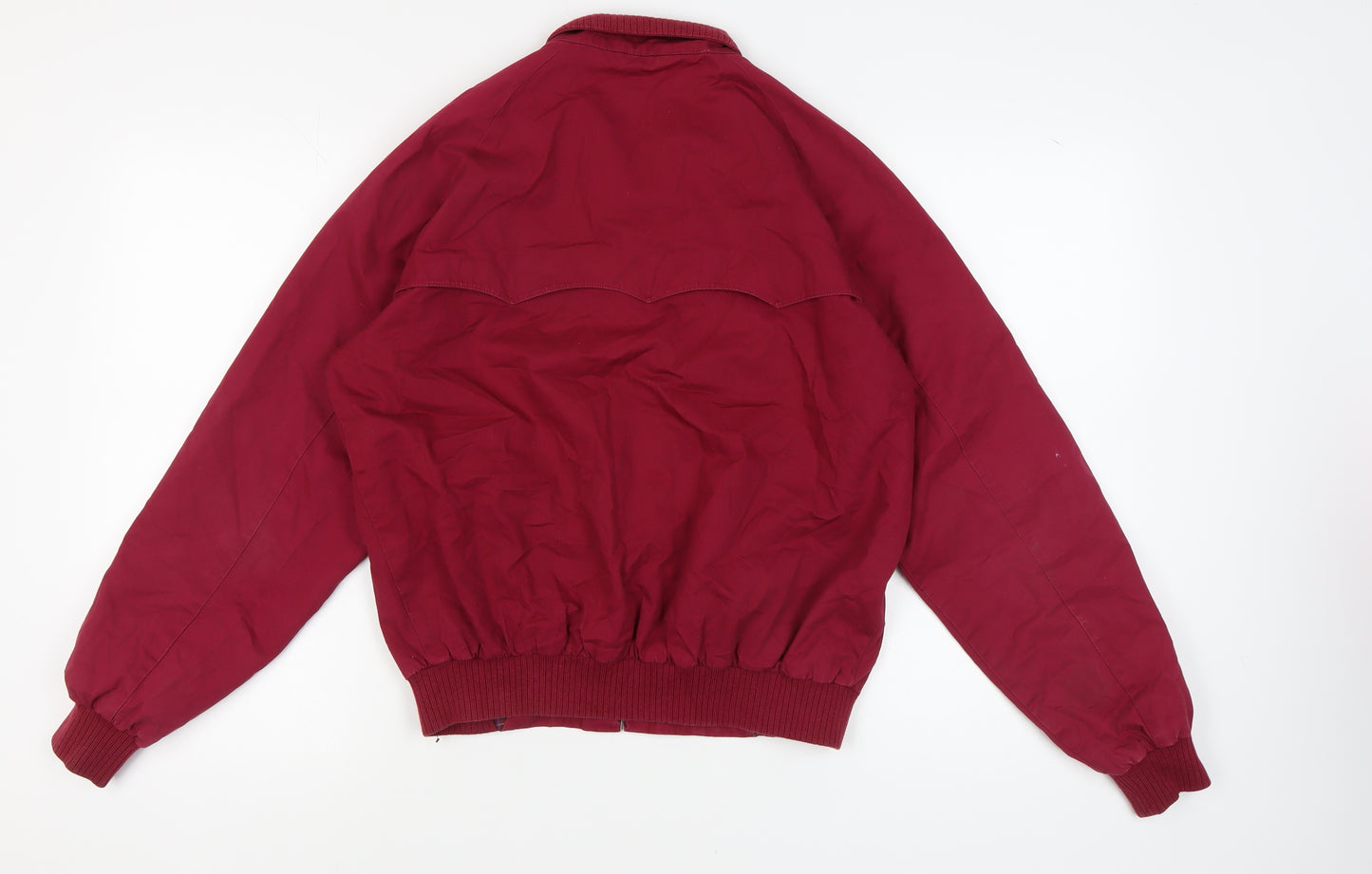 POP Men's Red Medium Basic Jacket with Zip Pockets