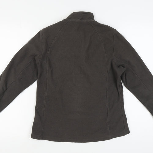 Quechua Women's Black 1/2 Zip Fleece Sweatshirt Size 12