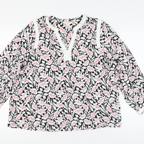 Per Una Women's Multicoloured Floral Blouse Size 14