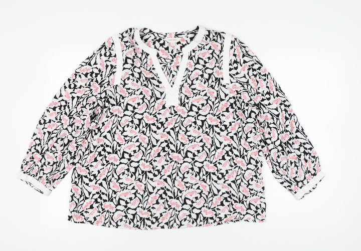 Per Una Women's Multicoloured Floral Blouse Size 14