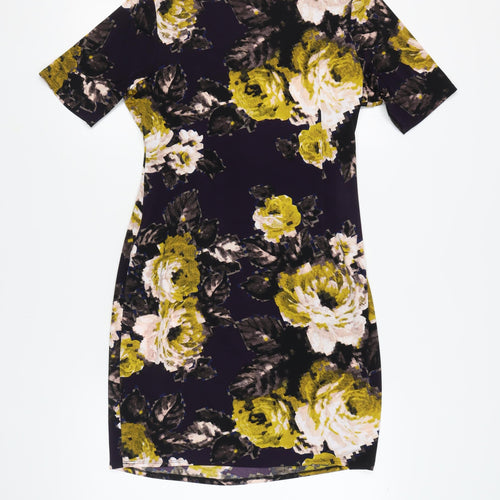 Marks and Spencer Women's Multicoloured Floral Wrap Dress, Size 14