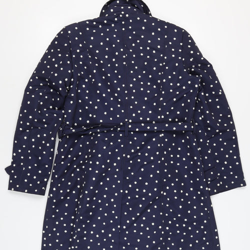 Marks and Spencer Women’s Blue Polka Dot Trench Coat Size 14