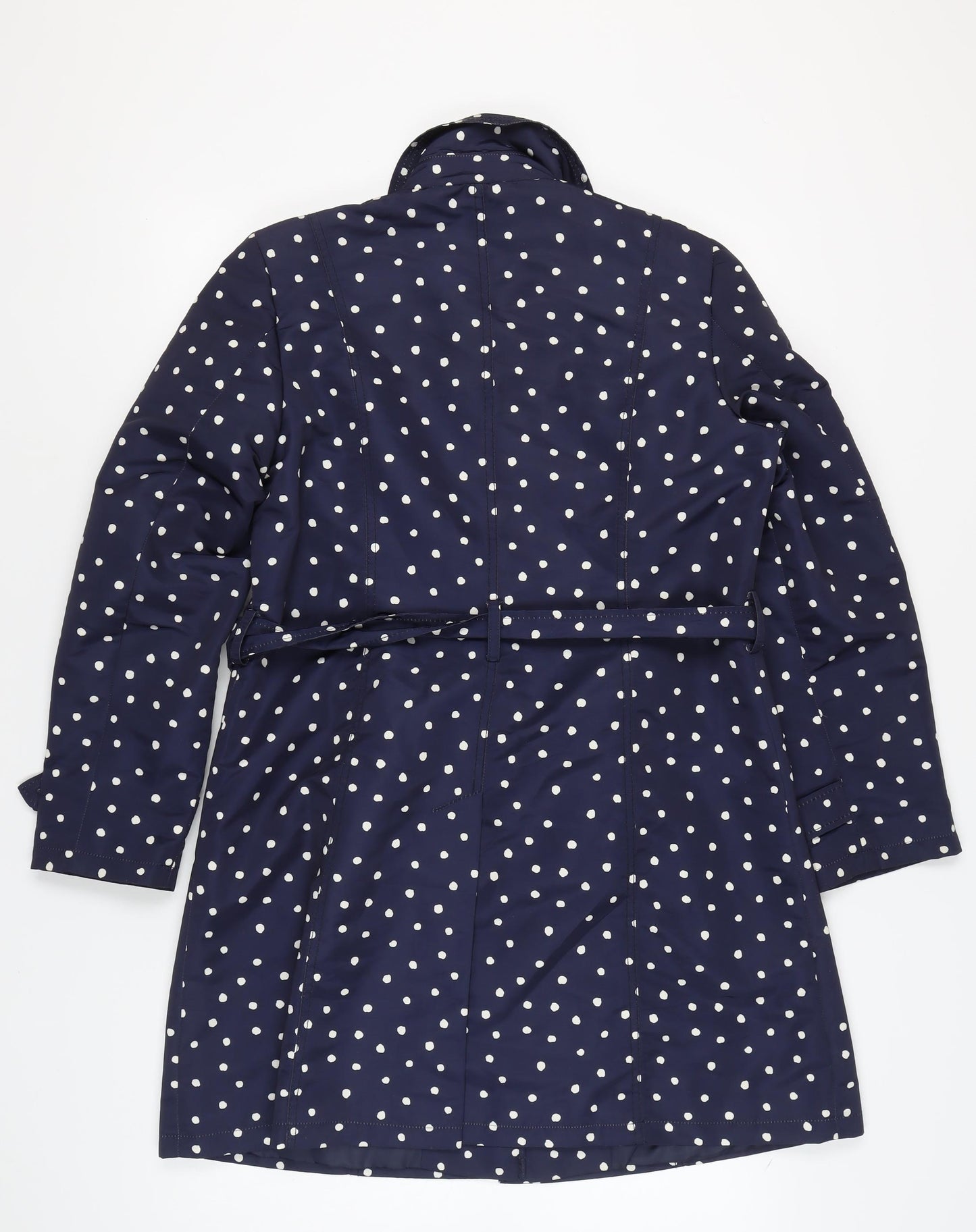 Marks and Spencer Women’s Blue Polka Dot Trench Coat Size 14