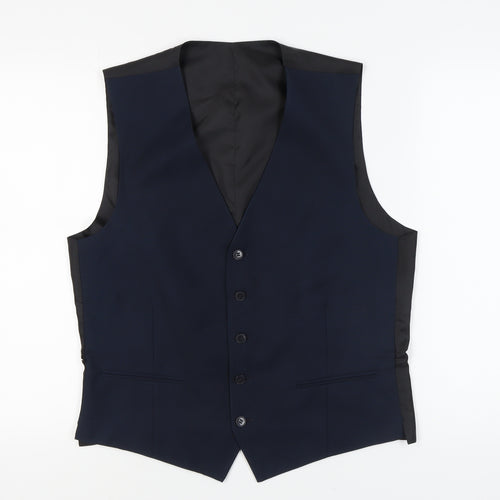 Men's Blue Waistcoat, Regular Fit, Chest 42R