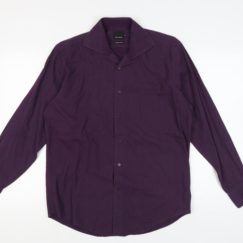 Bäumler Men's Purple Geometric Long Sleeve Shirt 16